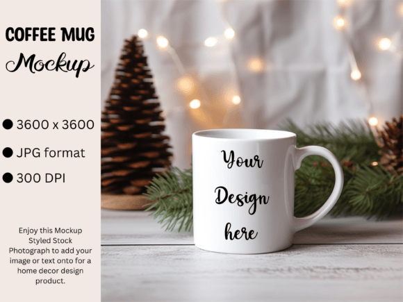 Download White Mug Product Mockup Photo Christmas - Mug product mockup Collection