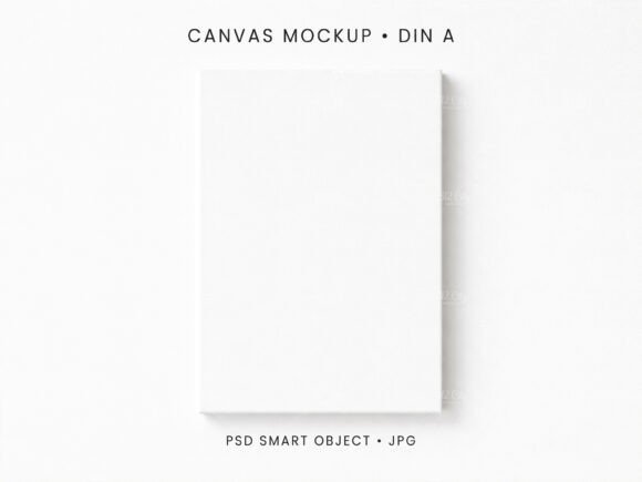 Download A4 Canvas Mockup Wall Art Display PSD - Canvas mockup Collection